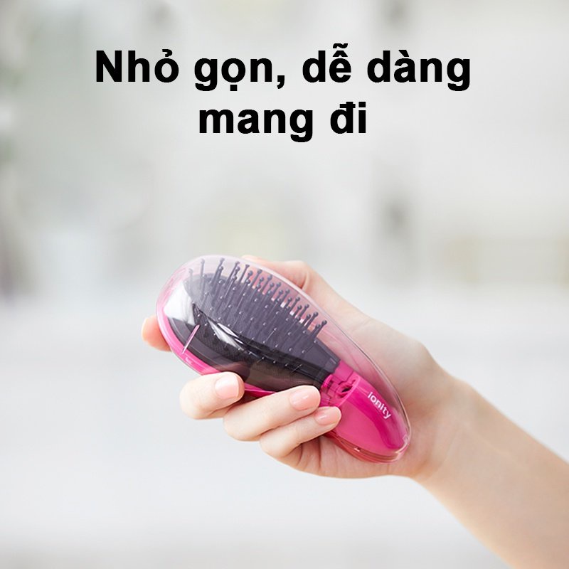 Lược Chải Tóc Panasonic Ion Nhỏ Gọn EH-HE10VP421 – Cho Mái Tóc Bóng Mượt