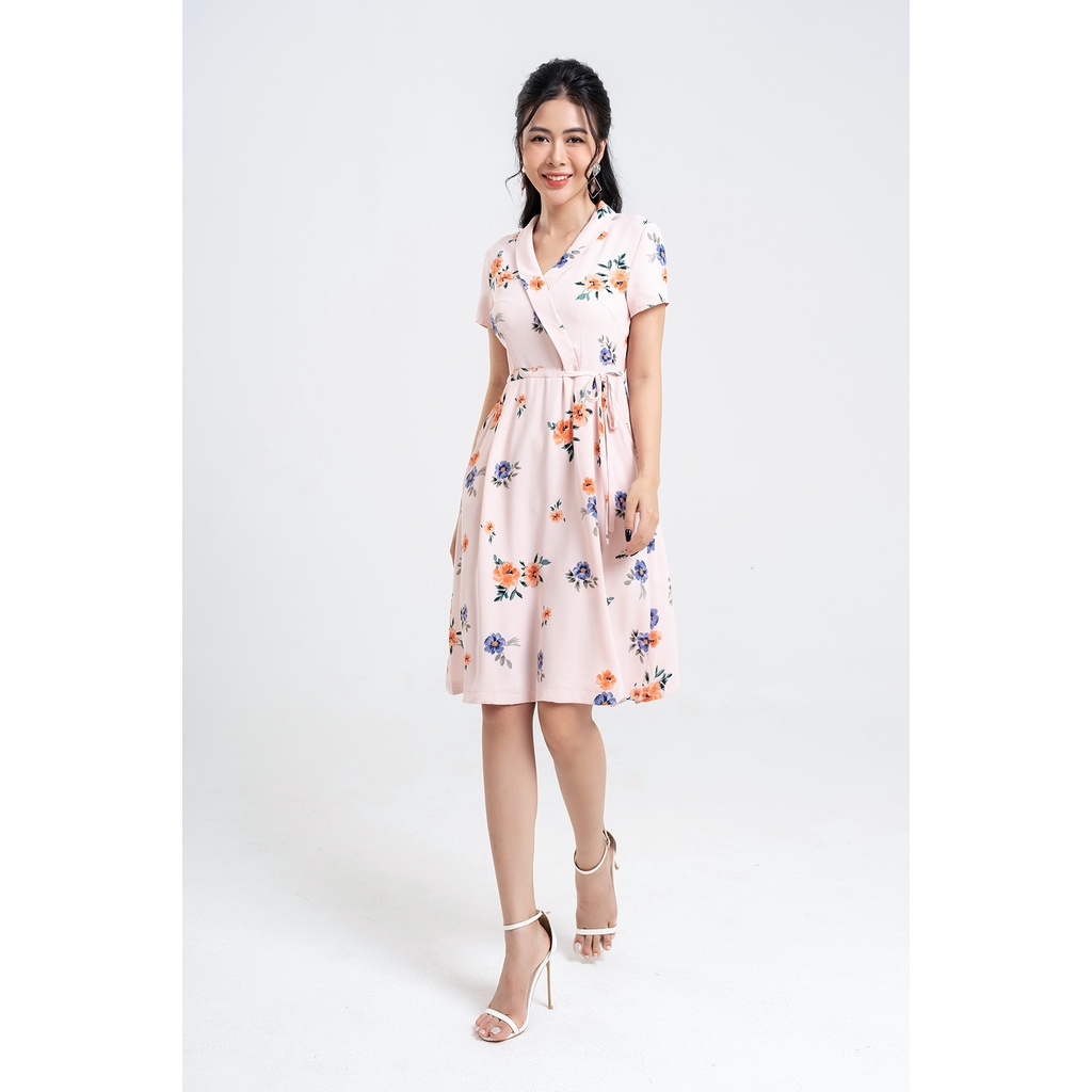 Đầm Xòe LAMER Cổ Bẻ Chun Sau L63L22H027