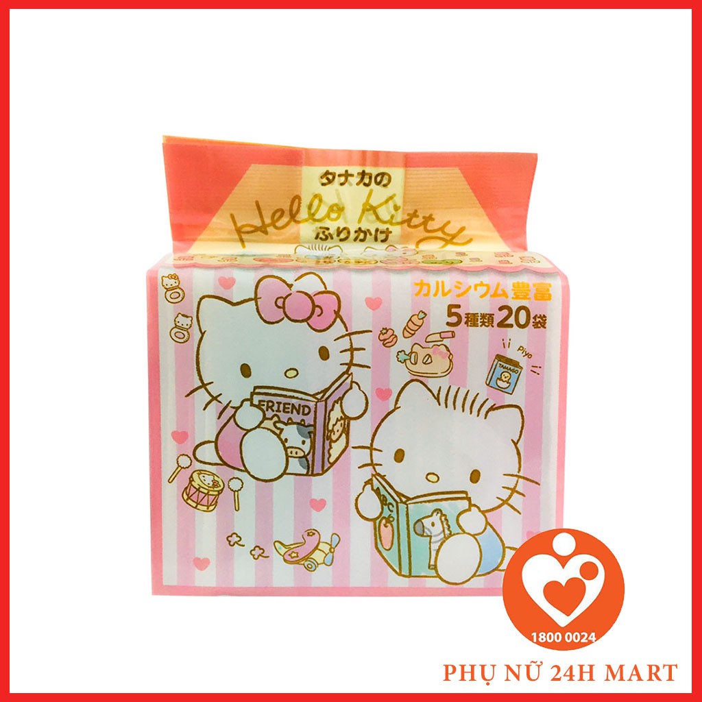 Gia Vị Rắc Cơm Thập Cẩm Hello Kitty( 5g*20 gói) Nhật Bản (Date T9/2022)