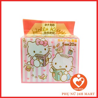 (Date T4/2025) Gia Vị Rắc Cơm Thập Cẩm Tanaka Hello Kitty ( 5g*20 gói) Nhật Bản