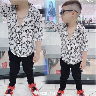 áo sơ mi lụa cao cấp cho bé trai