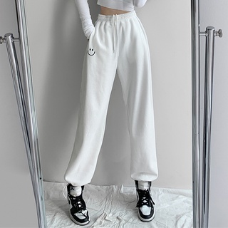  Quần nỉ bông jogger thêu mặt cười