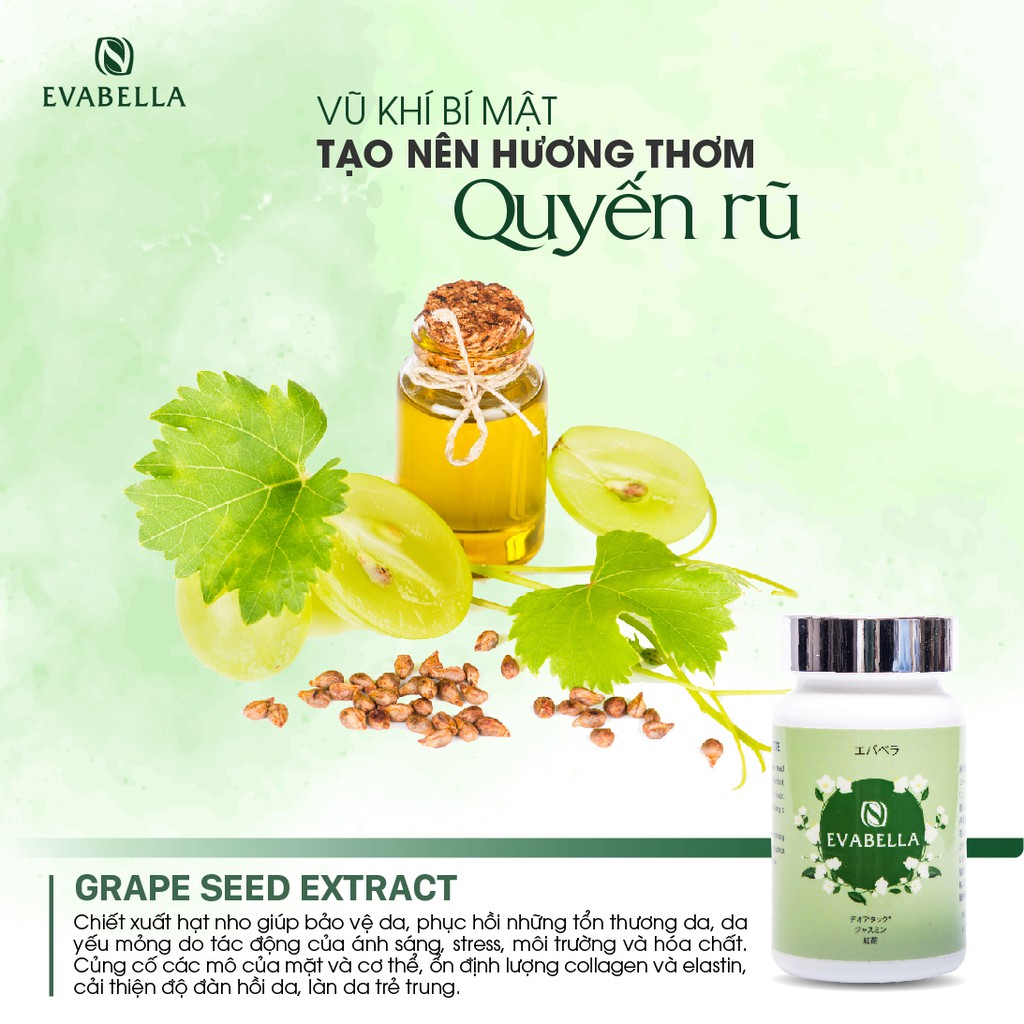 Viên Uống Detox Thải Độc Và Khử Mùi Cơ Thể Giúp Da Trắng Đẹp Tỏa Hương Thơm Từ Bên Trong