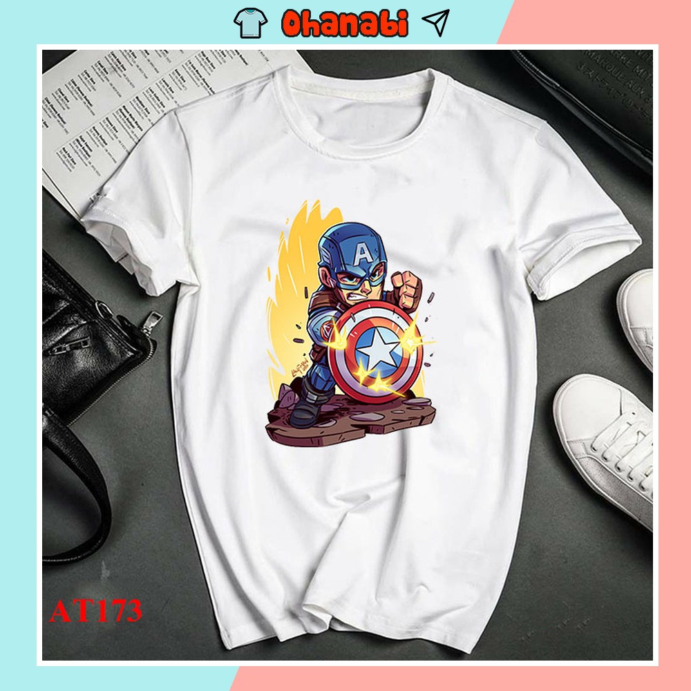 Áo thun nam nữ in hình chibi CAPTION siêu đẹp cao cấp CATI AT173A