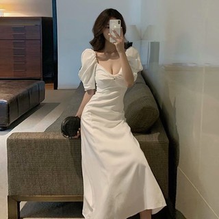 Đầm maxi nữ cúp ngực trễ vai dáng chữ a quyến rũ