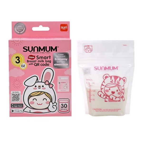 Hộp 30 túi trữ sữa Sunmum 100ml