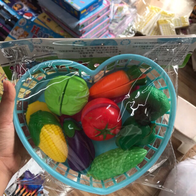Bộ đồ chơi cắt hoa quả cho bé bằng nhựa an toàn