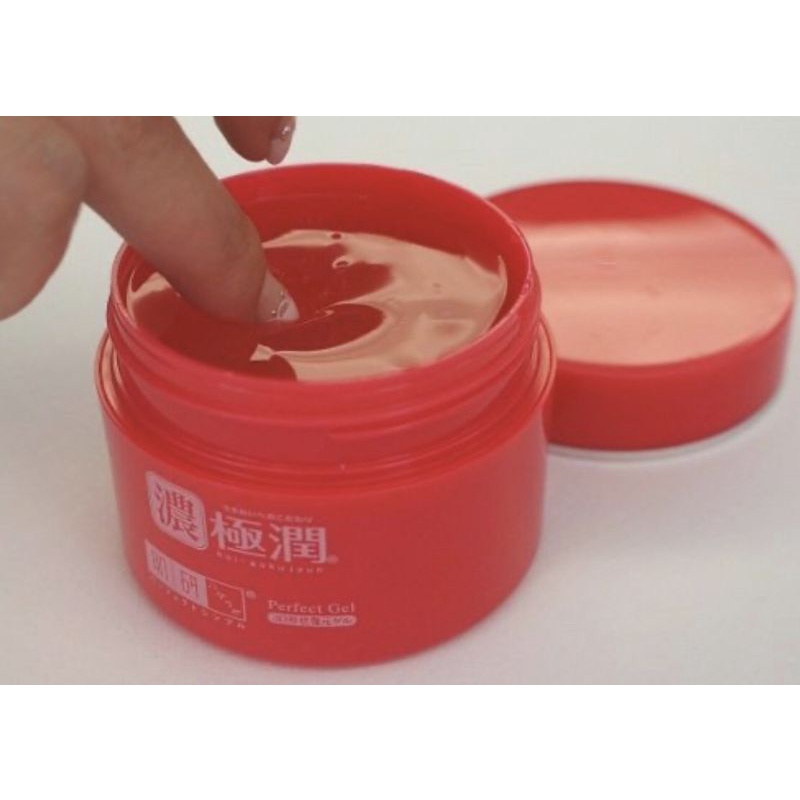 Gel DƯỠNG ẨM - CHỐNG LÃO HÓA Hada Labo Gokujyun 3D Perfect Gel 5in1 màu đỏ 100g Nhật Bản, Hada Labo màu đỏ Nội Địa Nhật