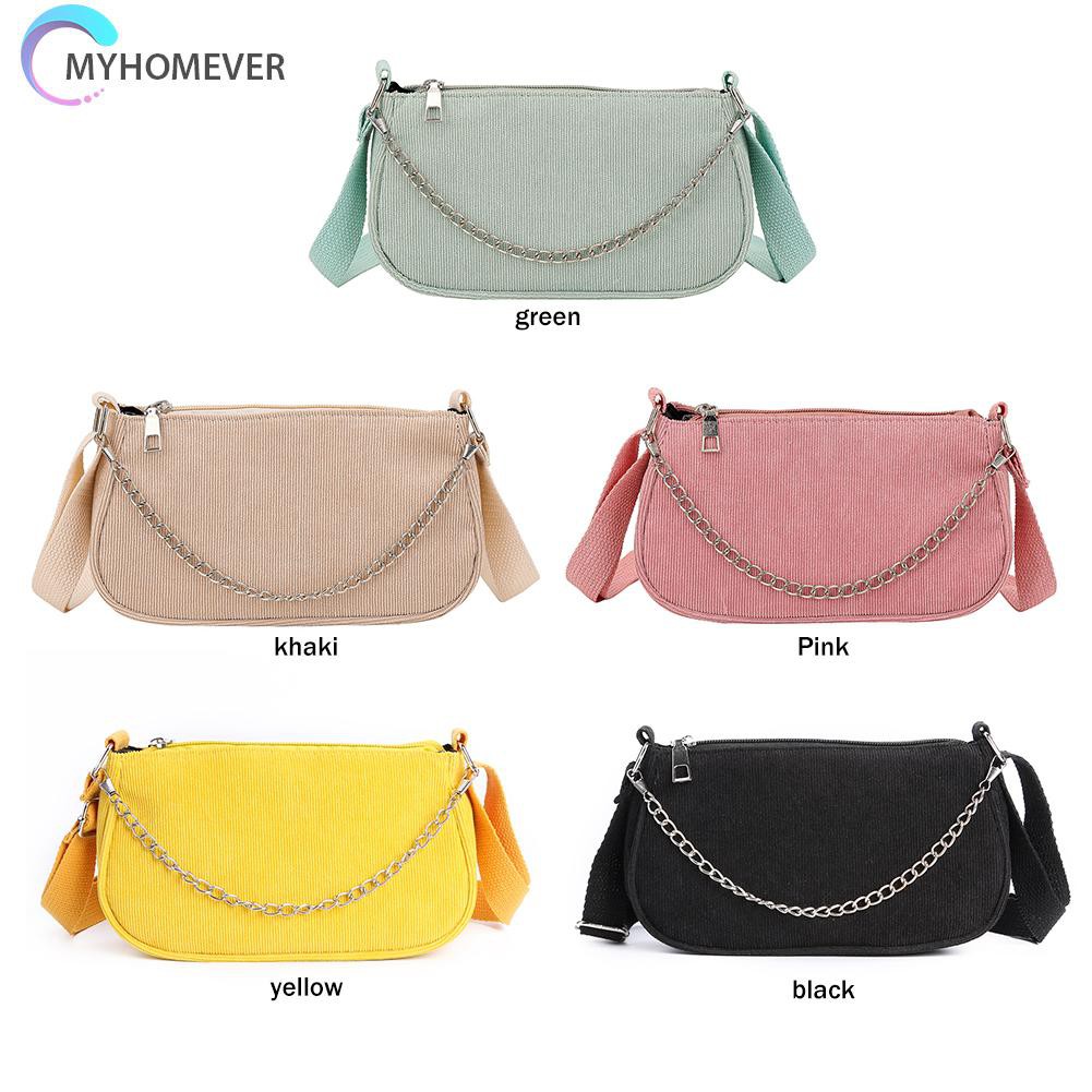 Túi Nhung Đeo Chéo Màu Trơn Thời Trang Cho Nữ