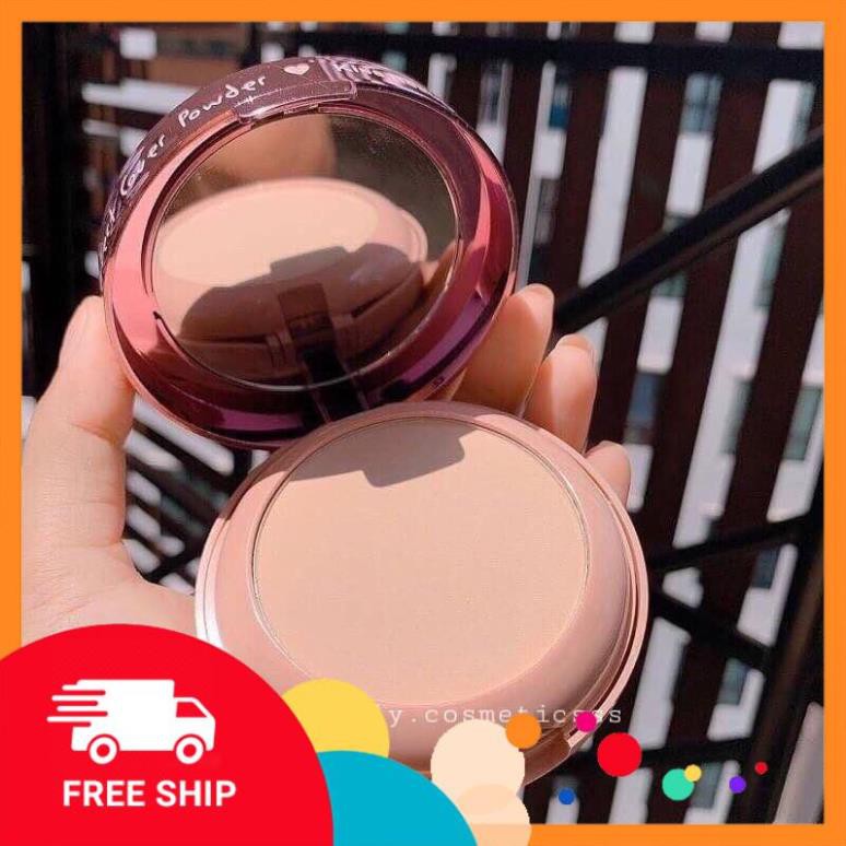 🌈Phấn phủ 2 tầng vỏ Kim tuyến blingbling siêu đẹp Kiss Beauty🌈➖