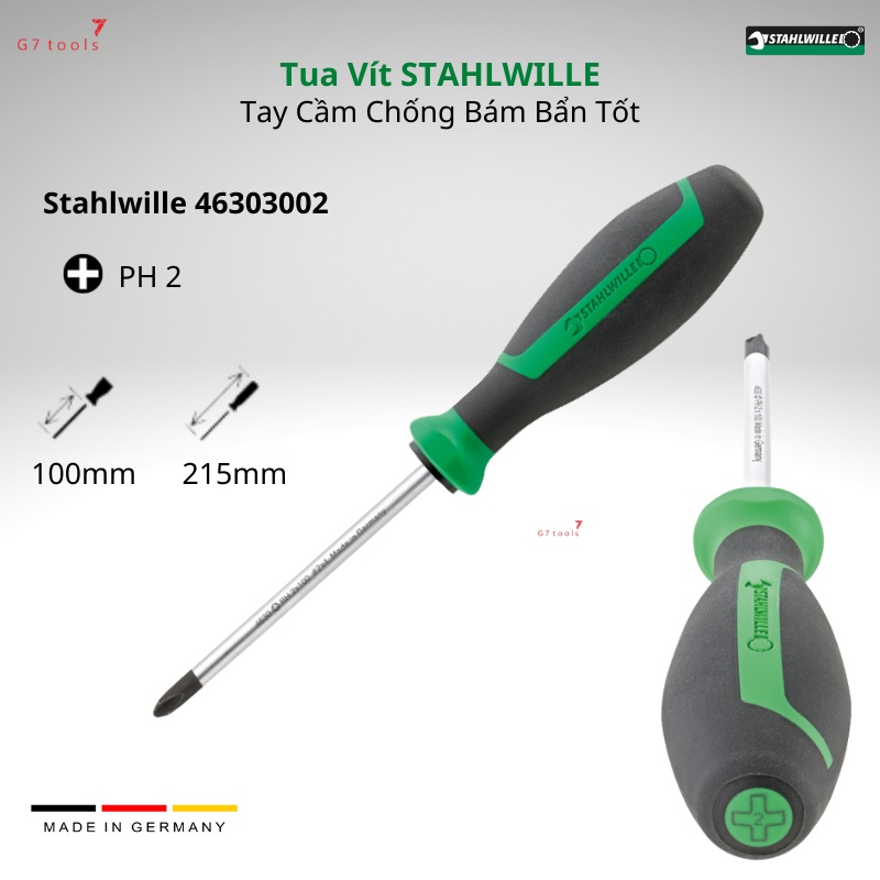 Tua vít Stahlwille Sản Xuất Tại Đức Thép Alloy 46303001/ 46303002/ 46303003/ 46203035/ 46203055/ 46203065/ 96469112
