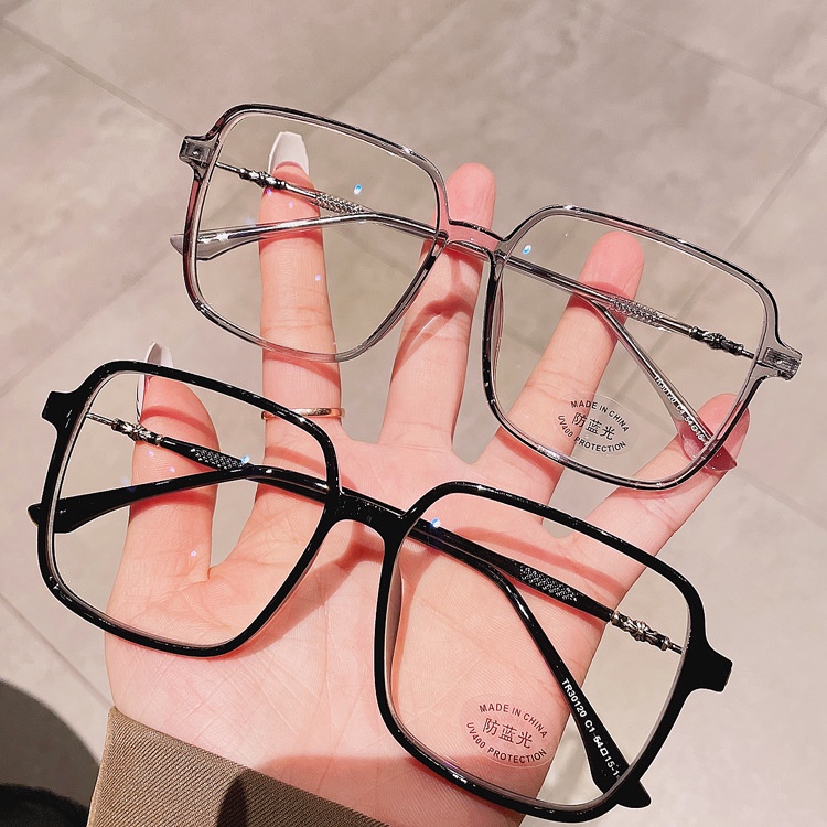 Gọng kính cận VIENDO vuông to đổi màu chống ánh sáng xanh chống tia uv màu sắc thời trang cho nam và nữ