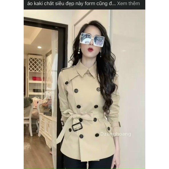 ÁO KAKI BURBERRY 2 LỚP LOT LỤA
