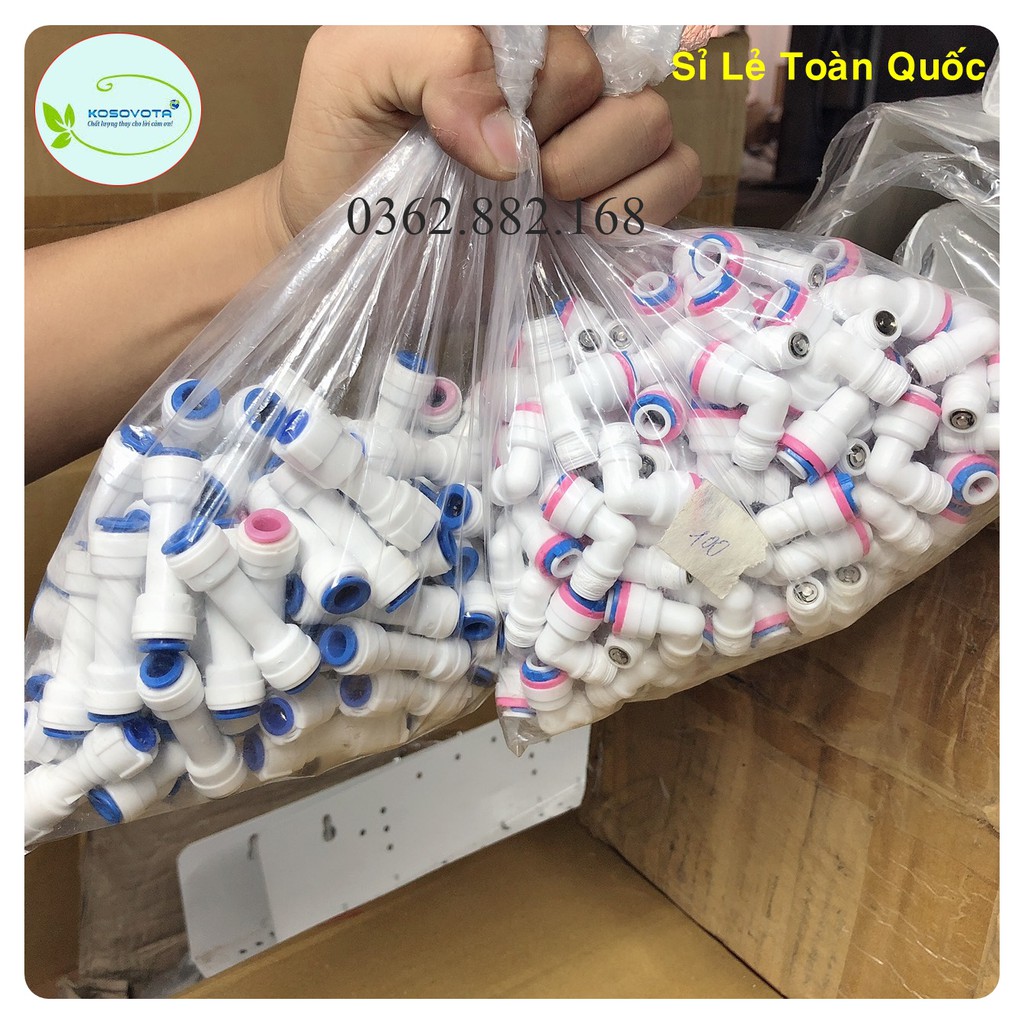 Van Một Chiều Nối Nhanh Máy Lọc Nước Ro, Nhựa Nguyên Sinh, Hàng Chính Hãng, Siêu Bền