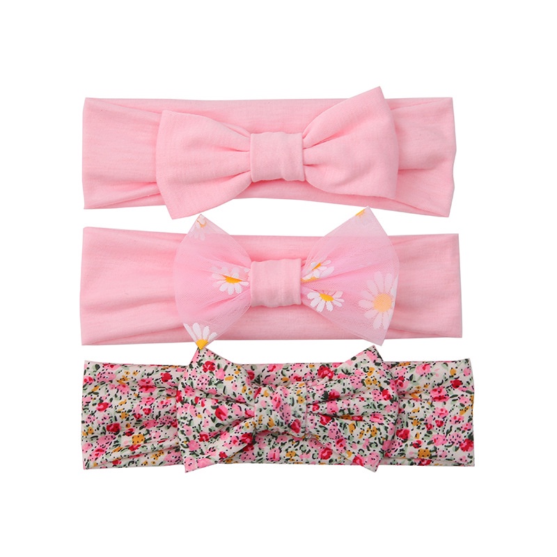 Set 3 Băng Đô Nơ Dễ Thương Cho Bé Gái