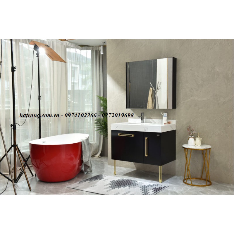 Bộ tủ chậu lavabo PVC KT900*520mm AM9190HT
