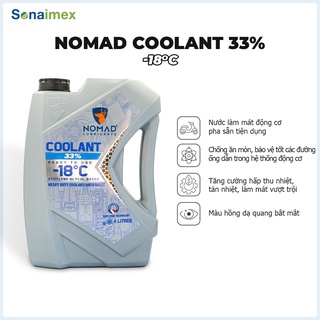 Nước Làm Mát Ô tô, Nước Mát Oto, Nước Làm Mát Động Cơ Oto NOMAD 4 Lít Màu Hồng (Loại Tốt Chuẩn Quốc Tế, Nhập Khẩu Dubai)