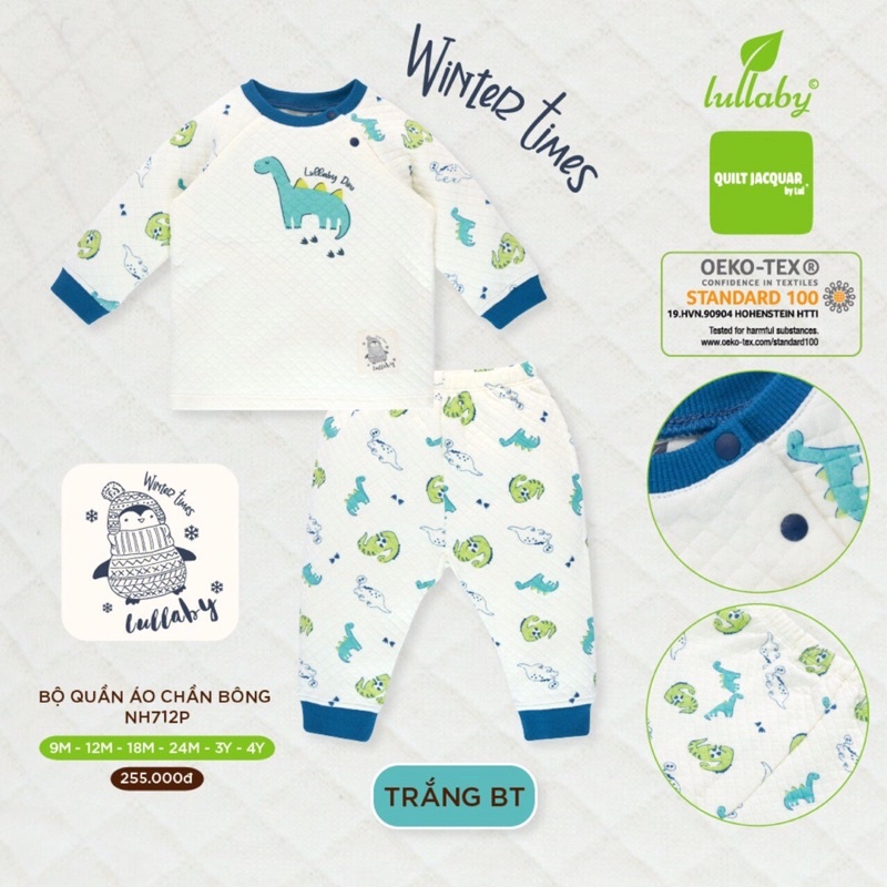 [LULLABY 2021] Bộ quần áo chần bông NH712P