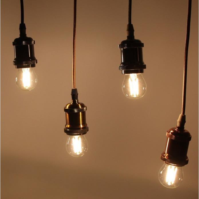 Bộ 8 dây đèn thả cổ điển bóng Led Edison G45 4W