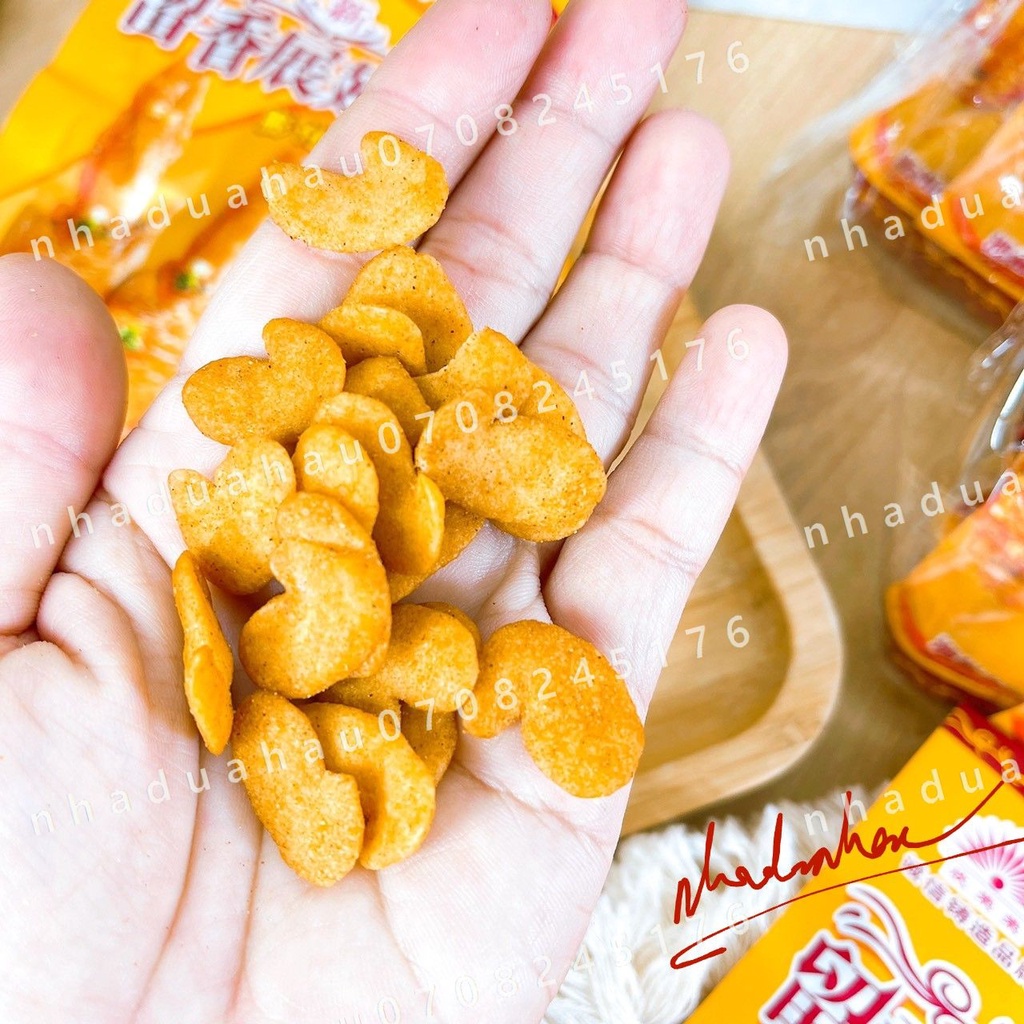 Snack bimbim cánh gà vàng tẩm vị Hongkong gói mini 50gam