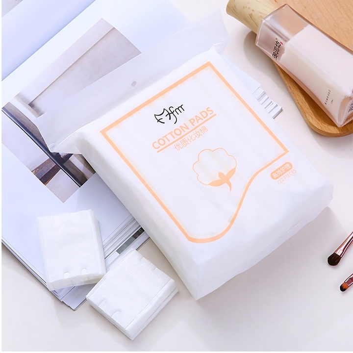 Bông tẩy trang 3 lớp Cotton Pads 222 miếng nội địa Trung