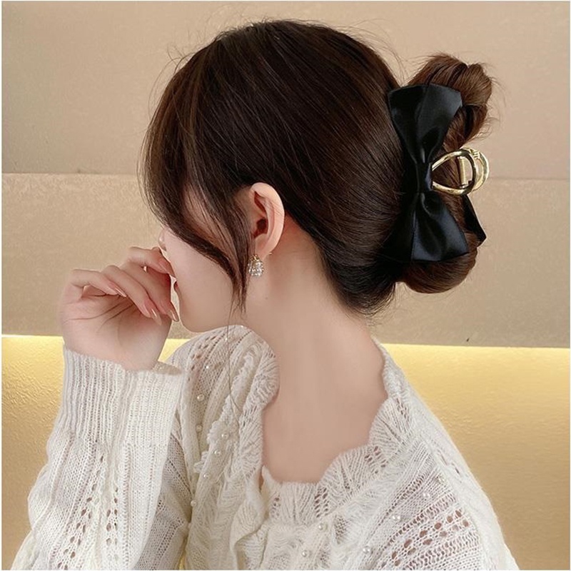 IF ME Kẹp Tóc Hình Nơ Bằng Kim Loại Thời Trang Thanh Lịch Cho Nữ