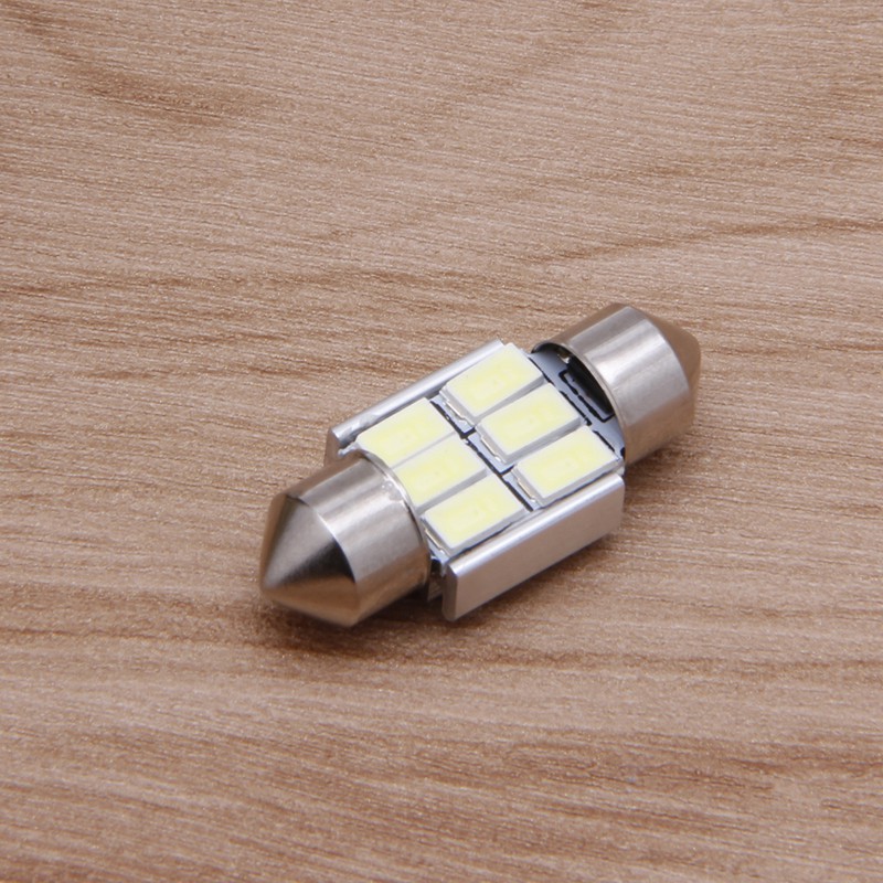 Đèn chiếu sáng 5630 SMD 6 LED 31mm DC 12V dành cho nội thất ô tô