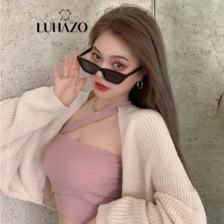 Áo Cardigan Nữ Dệt Kim LUHAZO Dáng Crotop Cánh Dơi Sành Điệu A-16