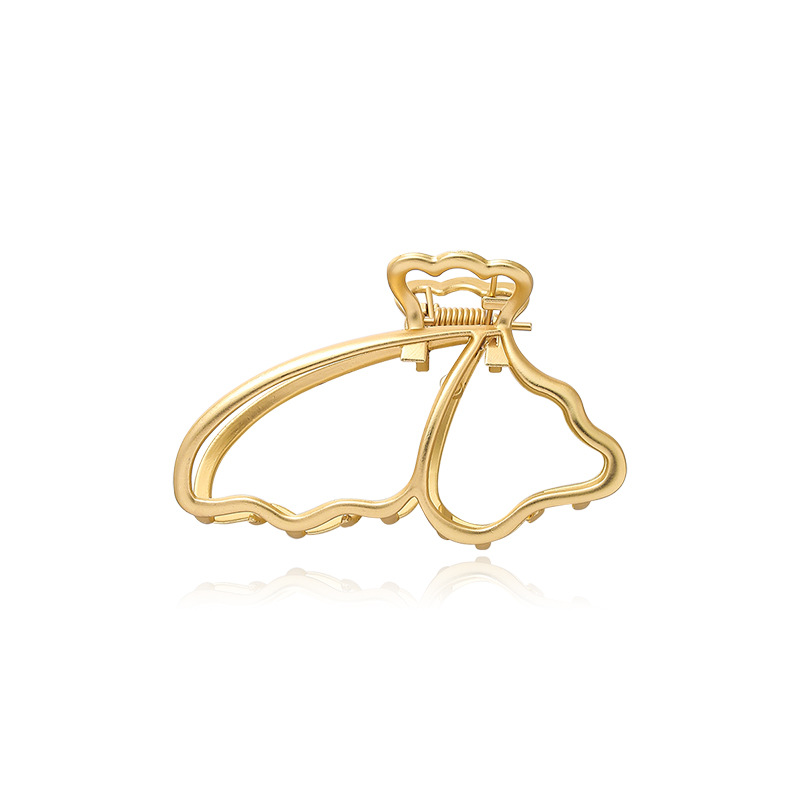 Kẹp tóc kim loại phối hình cánh bướm rỗng phong cách Nhậ Hàn cho nữ