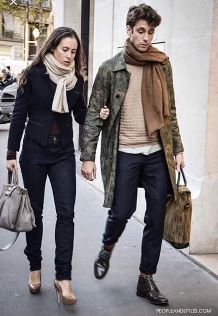 Khăn quàng Unisex Zr kèm túi giấy sang xịn