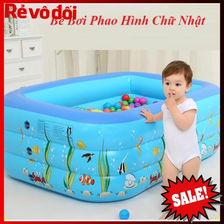 [HC MART SG] Bể bơi phao trong nhà, hình chữ nhật kích thước 180cm {SIÊU SALE}