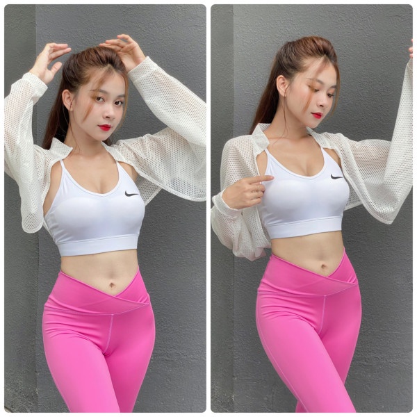 Áo Lưới Cánh Dơi Nữ Khoác Ngoài Đi Tập Gym, Yoga