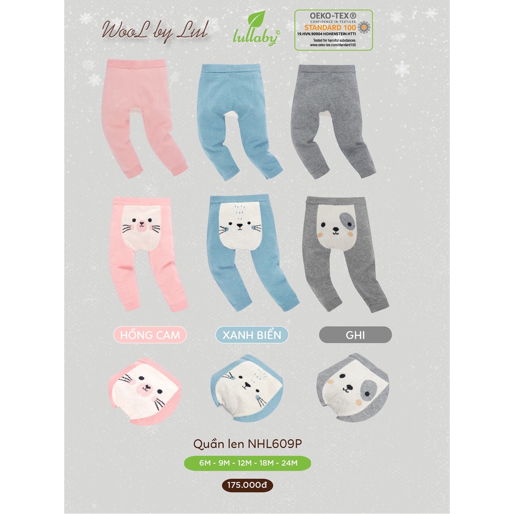 6-24m Quần len Lullaby NHL609P