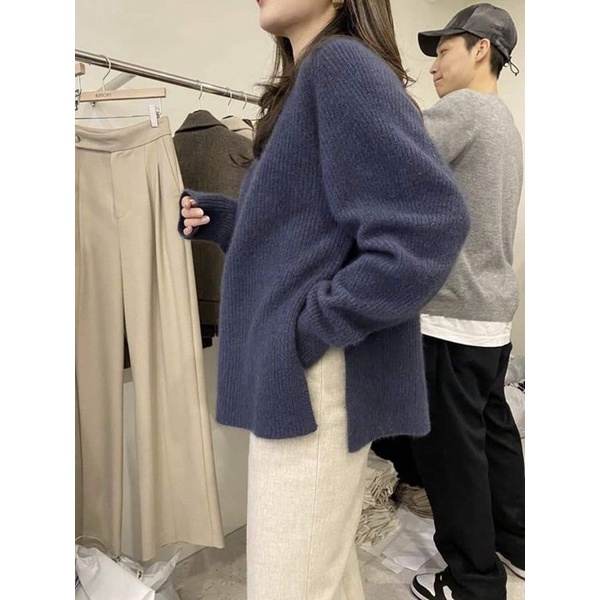 Áo len dài tay xẻ vạt basic BCi