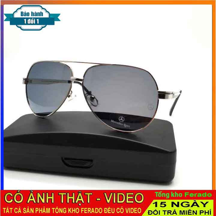 Kính mát nam thời trang phi công tròng phân cực