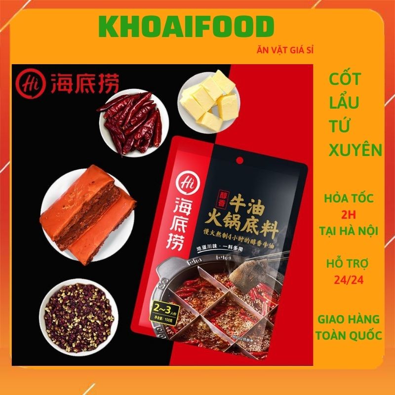 CỐT LẨU TỨ XUYÊN chua cay tê vị đặc biệt túi 150gr