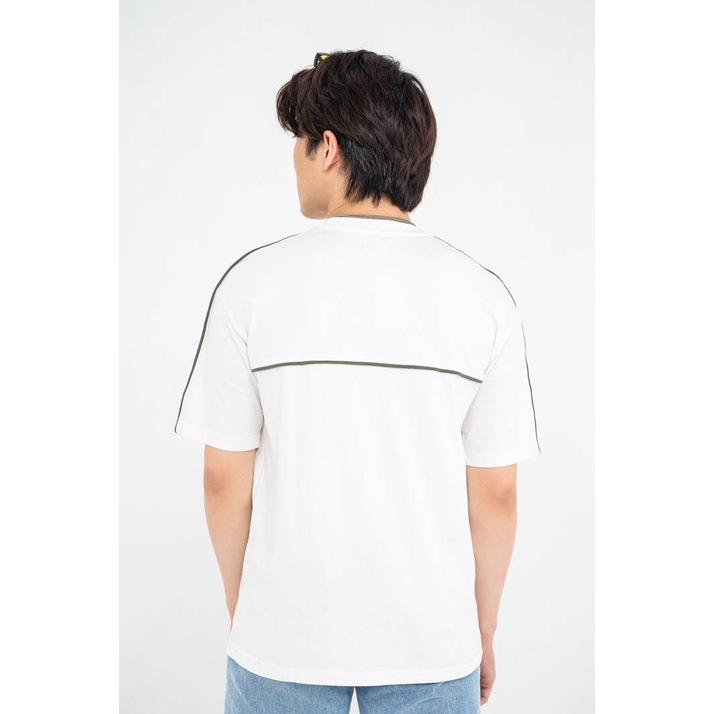 Áo Thun BOO Nam Dáng Loose Vải Cotton Cao Cấp Phối Lé Màu Sắc Cá Tính