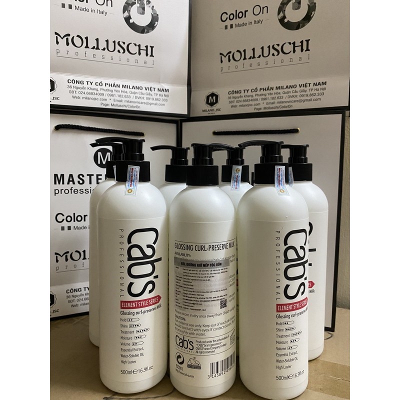 Gel xoăn giữ nếp cabs chuẩn hãng , dung tích 500ml ,sau khi gội sạch sấy khô 80% lấy 1 lượng vừa đủ bôi lên tóc ////////