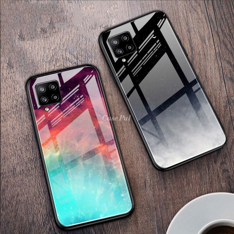 Ốp Lưng Tích Hợp Kính Cường Lực Họa Tiết Bầu Trời Sao Cho Samsung Galaxy A12 | BigBuy360 - bigbuy360.vn