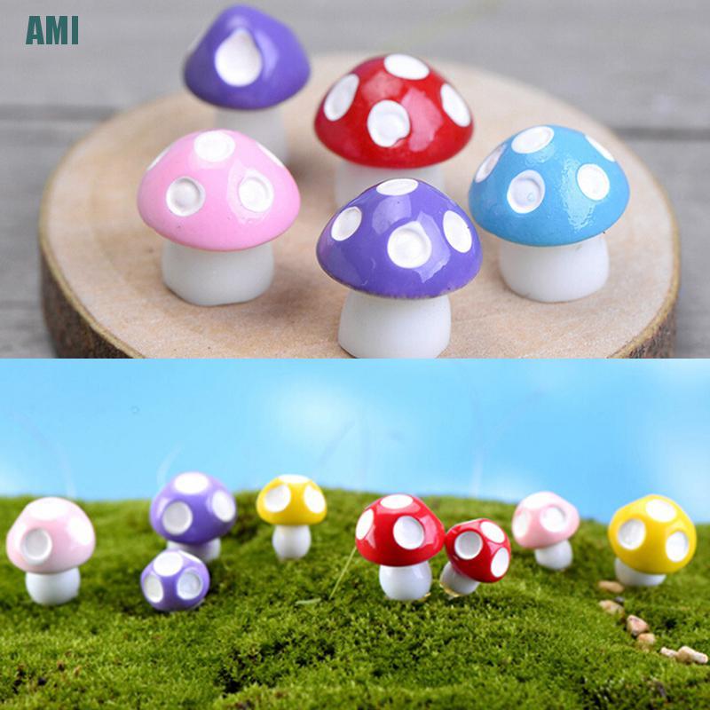 Set 10 / 20 Đồ trang trí Cây Nấm Mini Trang Trí Sân Vườn