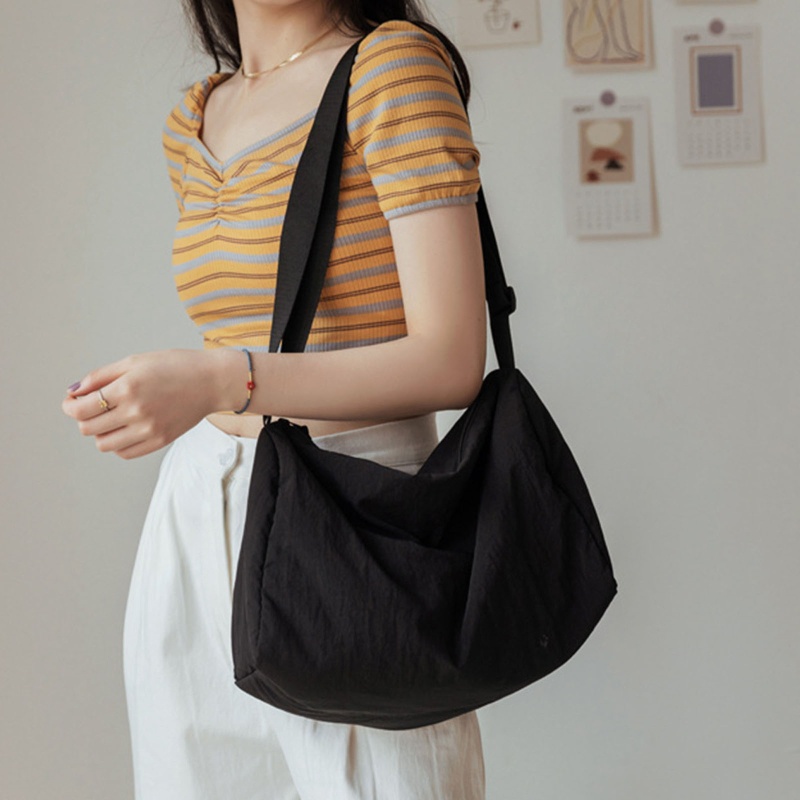 Túi Đeo Chéo Vai Bằng Nylon Sức Chứa Lớn Có Dây Đeo Tùy Chỉnh Dành Cho Nữ Đi Học / Hàng Ngày Tr