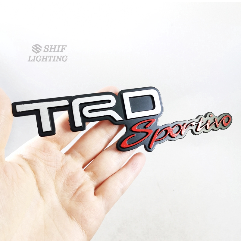 1 x New Metal TRD Sportivo Logo Car Auto Decorative Emblem Sticker Badge Decal For TOYOTA TRD