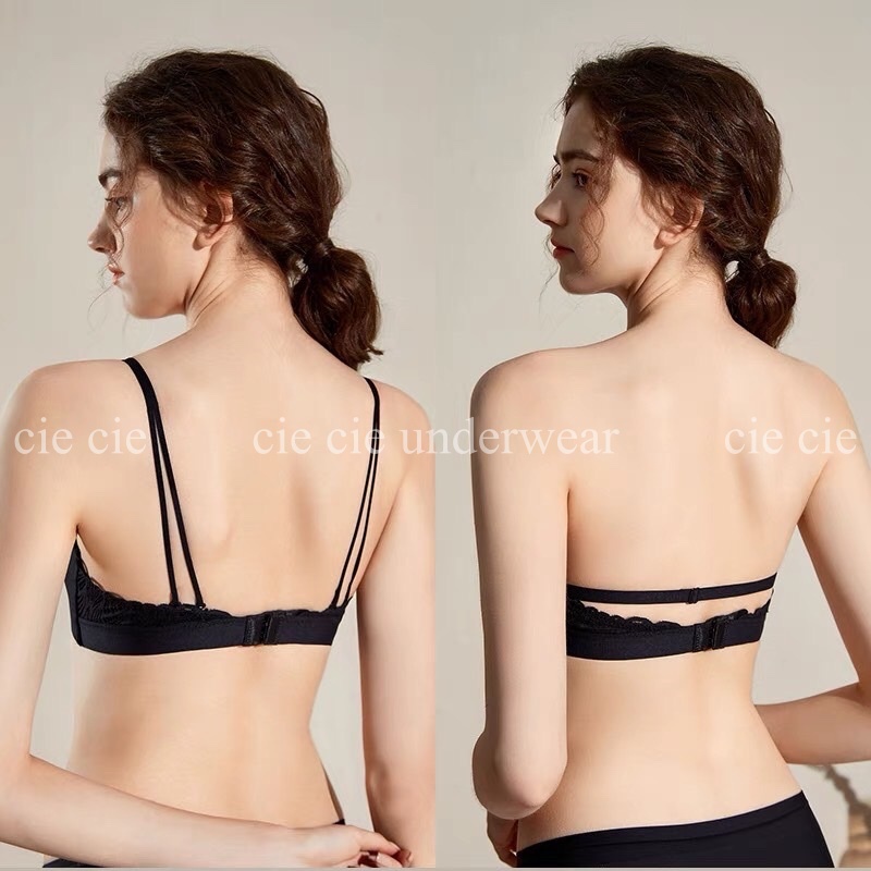 Áo lót Cie Cie không gọng đệm vừa quả ngang chất cao su non siêu mềm mại 2124