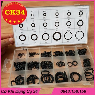 Bộ 225 gioăng cao su chất lượng cao thay thế các loại van nhiều kích cỡ khác nhau