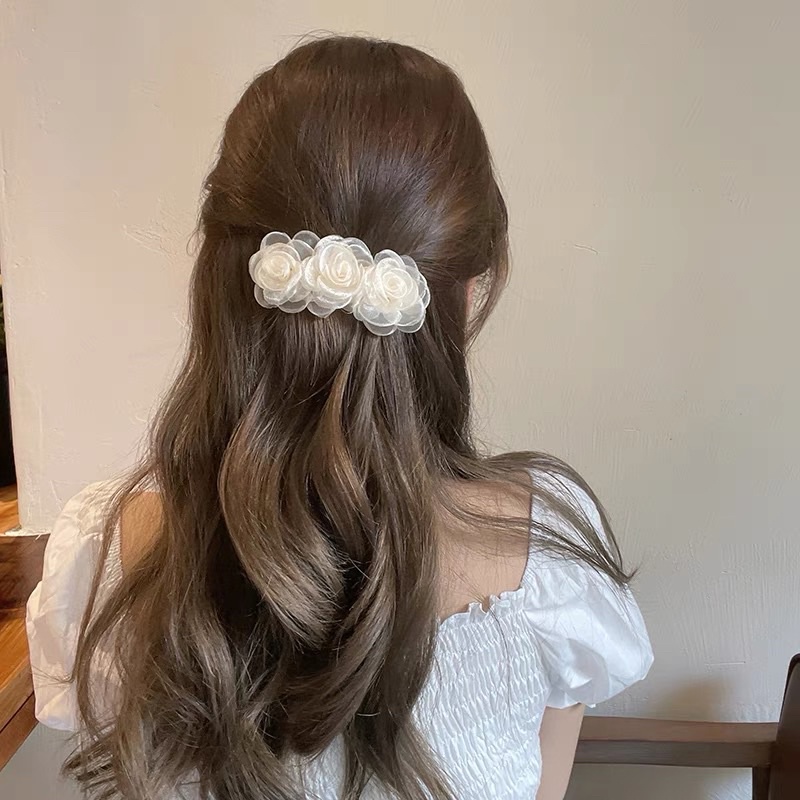 Kẹp tóc xinh hình hoa nữ tính - Khăn turban