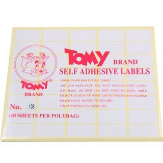 Giấy Decal Tommy khổ A5 (có nhiều mã từ No.100 đến No.124)
