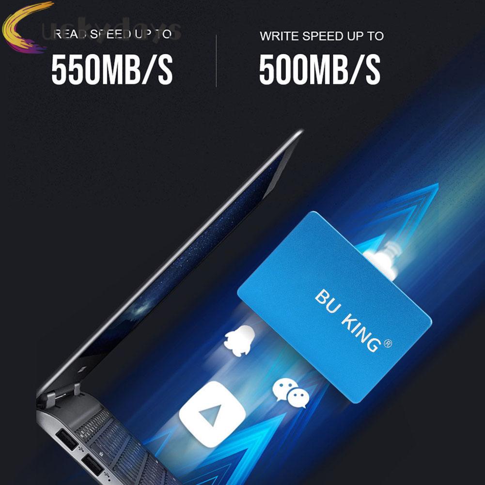 LUCKYDAYS BU KING 2.5 inch SATAIII Internal Solid State Drive Robot Head Pattern Blue | BigBuy360 - bigbuy360.vn