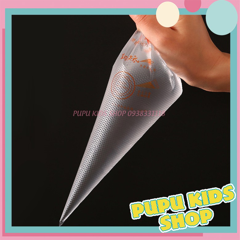 Túi bắt kem nilong dùng để bóp, bắt bông kem size Trung
