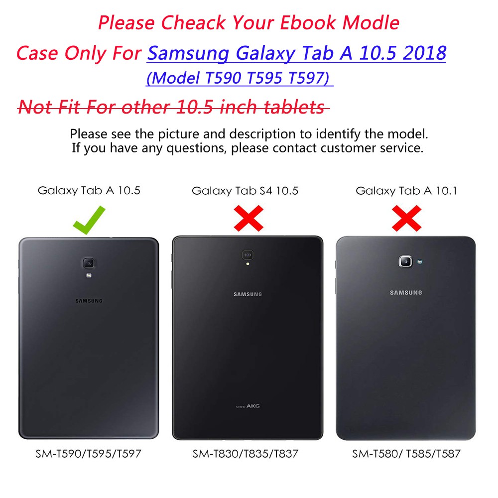 Bao da thời trang cao cấp cho Samsung Galaxy Tab A 10.5 ( 2018 ) t590 t595 t597
