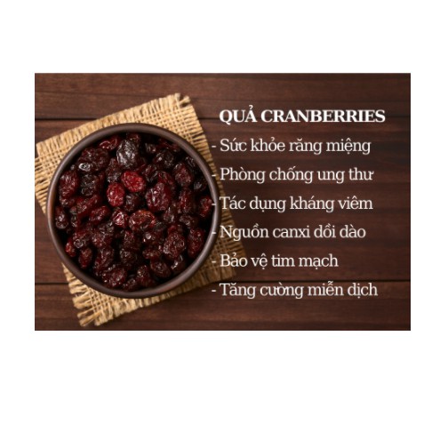 100g Quả nam việt quất khô Dried Cranberries hiệu atlas(chiết từ gói lớn)